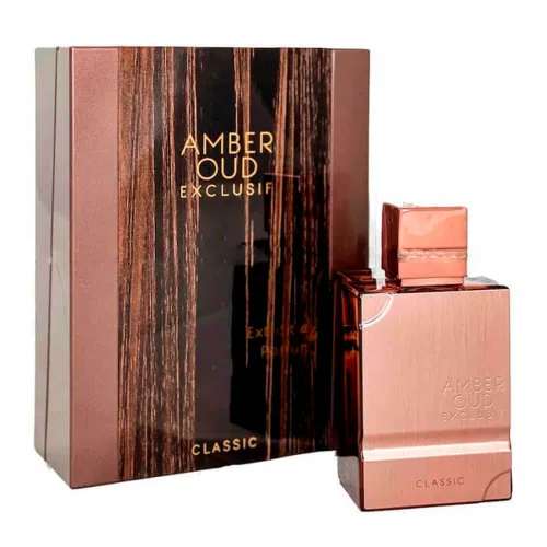 Perfume Amber Oud Exclusif Classic Extracto, caja