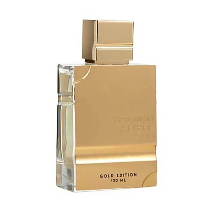 Perfume Al Haramain Amber Oud Gold, frasco