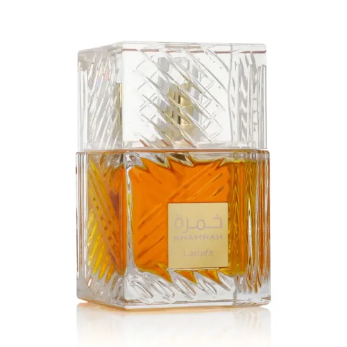 Perfume Khamrah de Lattafa, frasco
