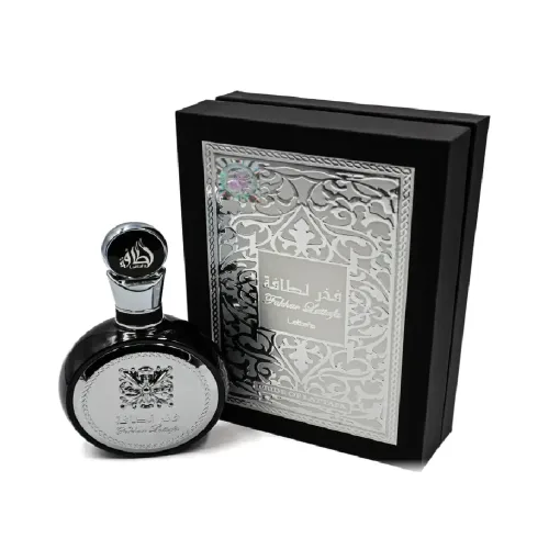 Fakhar Black Lattafa, caja