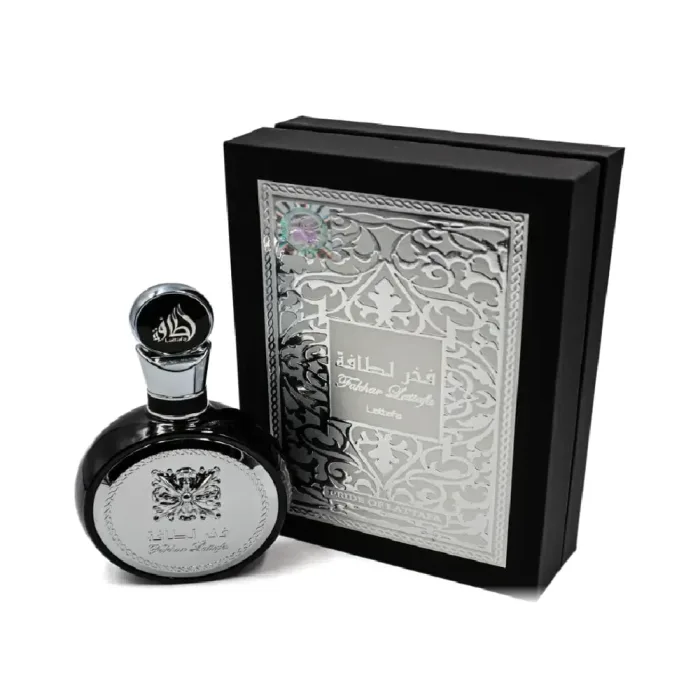 Fakhar Black Lattafa, caja