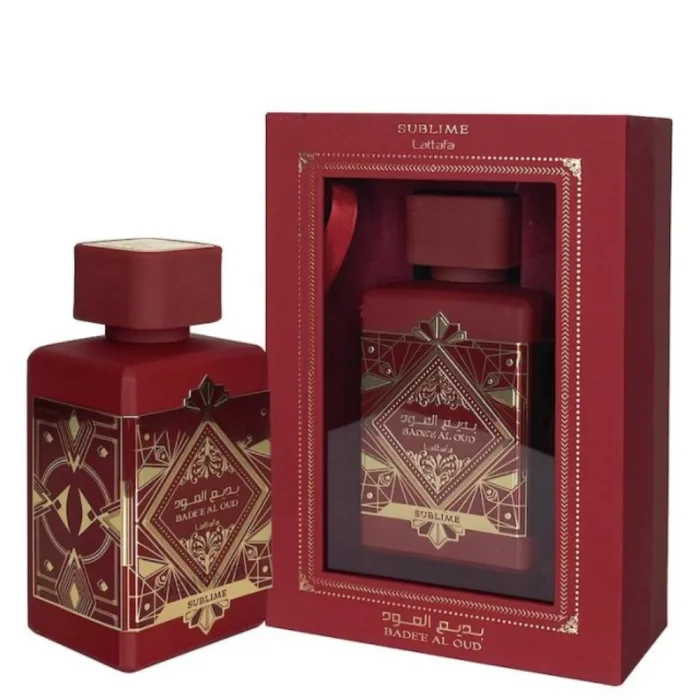 Perfume Bade'e Al Oud Sublime, caja