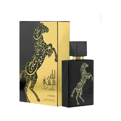 Perfume Lail Maleki Lattafa, caja