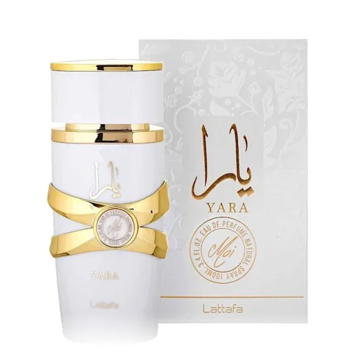 Perfume Yara Moi de Lattafa, caja