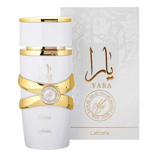 Perfume Yara Moi de Lattafa, caja