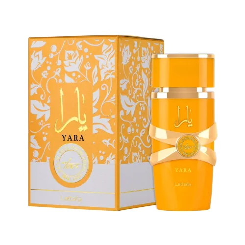 Perfume Yara Tous de Lattafa, caja