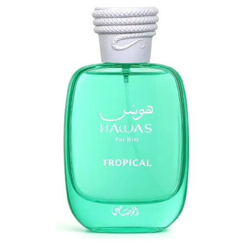 Perfume Hawas Tropical EDP de Rasasi, frasco