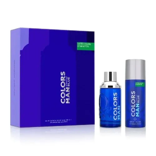 Perfume Set Colors Man Blue
