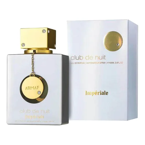 Perfume Club de Nuit Imperiale de Armaf para mujer 105 ml, caja plateada
